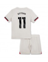 Chelsea Jamie Gittens #11 Bortedraktsett Barn 2025-26 Korte ermer (+ bukser)